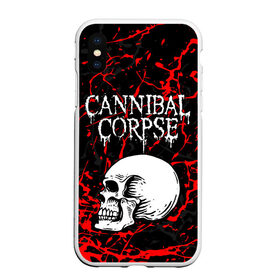 Чехол для iPhone XS Max матовый с принтом CANNIBAL CORPSE в Екатеринбурге, Силикон | Область печати: задняя сторона чехла, без боковых панелей | Тематика изображения на принте: cannibal corpse | evisceration plague | hammer smashed face. | violence unimagined | дэт метал | музыка | рок | труп каннибала