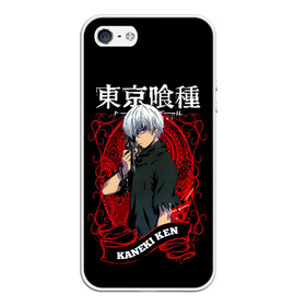 Чехол для iPhone 5/5S матовый с принтом Kaneki Ken с красным узором в Екатеринбурге, Силикон | Область печати: задняя сторона чехла, без боковых панелей | anime | kaneki ken | tokyo ghoul | tokyo ghoul: re | аниме | анимэ | гули | джузо сузуя | канеки кен | кузен йошимура | наки | нишики нишио | ре | ренджи йомо | ризе камиширо | токийский гуль | тоука киришима | ута