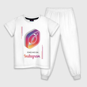 Детская пижама хлопок с принтом Инстаграм Instagram в Екатеринбурге, 100% хлопок |  брюки и футболка прямого кроя, без карманов, на брюках мягкая резинка на поясе и по низу штанин
 | facebook | instagram | инста | инстаграм | платформа | приложение | редактор фотографий | социальная сеть | соцсеть