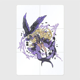 Магнитный плакат 2Х3 с принтом Фишль в Екатеринбурге, Полимерный материал с магнитным слоем | 6 деталей размером 9*9 см | Тематика изображения на принте: арт | ворон | лучник | милая девушка | рисунок | фишль | фишля | электро