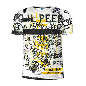 Мужская футболка 3D спортивная с принтом LIL PEEP Vintage Graffiti Wall в Екатеринбурге, 100% полиэстер с улучшенными характеристиками | приталенный силуэт, круглая горловина, широкие плечи, сужается к линии бедра | Тематика изображения на принте: baby | bart | bird | cry | cry baby | cry dead smile | crybaby | gucci gang | lil peep | lil prince | logobombing | love | pattern | pink | граффити | гуччи | зарубежная музыка | лил пип | логобомбинг | любовь | маленький принц | малыш | патт