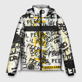 Мужская зимняя куртка 3D с принтом LIL PEEP Vintage Graffiti Wall в Екатеринбурге, верх — 100% полиэстер; подкладка — 100% полиэстер; утеплитель — 100% полиэстер | длина ниже бедра, свободный силуэт Оверсайз. Есть воротник-стойка, отстегивающийся капюшон и ветрозащитная планка. 

Боковые карманы с листочкой на кнопках и внутренний карман на молнии. | baby | bart | bird | cry | cry baby | cry dead smile | crybaby | gucci gang | lil peep | lil prince | logobombing | love | pattern | pink | граффити | гуччи | зарубежная музыка | лил пип | логобомбинг | любовь | маленький принц | малыш | патт