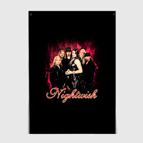 Постер с принтом Nightwish в Екатеринбурге, 100% бумага
 | бумага, плотность 150 мг. Матовая, но за счет высокого коэффициента гладкости имеет небольшой блеск и дает на свету блики, но в отличии от глянцевой бумаги не покрыта лаком | gothic | metall | nightwish | rock | tarja turunen | готические | логотипы рок групп | метал | музыка | найтвиш | рок группы | рокерские | симфоник метал | тарья турунен