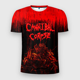 Мужская футболка 3D спортивная с принтом CANNIBAL CORPSE в Екатеринбурге, 100% полиэстер с улучшенными характеристиками | приталенный силуэт, круглая горловина, широкие плечи, сужается к линии бедра | blood | cannibal corpse | death metal | grunge | hardcore | music | punk | rock | usa | группа | канибал | кровь | метал | музыка | рок | сша | труп
