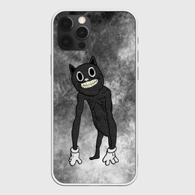 Чехол для iPhone 12 Pro с принтом Cartoon cat в Екатеринбурге, силикон | область печати: задняя сторона чехла, без боковых панелей | cartoon cat | crazy | horror | kitty | monster | безумный | враг | животные | зверь | злодей | злой кот | зубы | картун кэт | киска | кот | кошак | монстр | мультяшный кот | оскал | персонаж | страшилки | сумасшедший