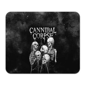 Коврик для мышки прямоугольный с принтом Cannibal Corpse в Екатеринбурге, натуральный каучук | размер 230 х 185 мм; запечатка лицевой стороны | canibal corpse | cannibal corpse | death metal | группы | дэт метал | канибал корпс | метал | рок