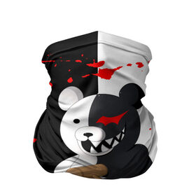 Бандана-труба 3D с принтом MONOKUMA  МОНОКУМА в Екатеринбурге, 100% полиэстер, ткань с особыми свойствами — Activecool | плотность 150‒180 г/м2; хорошо тянется, но сохраняет форму | anime | danganronpa | enoshima | junko | monokuma | аниме | джунко | игра | манга | медведь | монокума | робот медведь | эношима