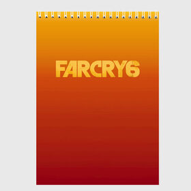 Скетчбук с принтом FarCry6 в Екатеринбурге, 100% бумага
 | 48 листов, плотность листов — 100 г/м2, плотность картонной обложки — 250 г/м2. Листы скреплены сверху удобной пружинной спиралью | crytek | ubisoft | революция | яра