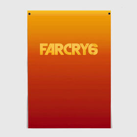 Постер с принтом FarCry6 в Екатеринбурге, 100% бумага
 | бумага, плотность 150 мг. Матовая, но за счет высокого коэффициента гладкости имеет небольшой блеск и дает на свету блики, но в отличии от глянцевой бумаги не покрыта лаком | crytek | ubisoft | революция | яра