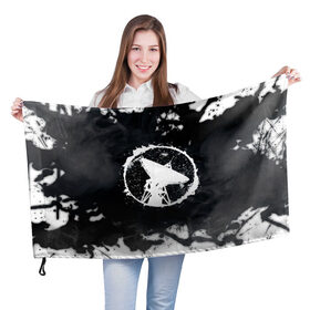 Флаг 3D с принтом ГРОТ в Екатеринбурге, 100% полиэстер | плотность ткани — 95 г/м2, размер — 67 х 109 см. Принт наносится с одной стороны | 55 | grot55 | rap | грот | грот 55 | русский реп | рэп | хип хоп