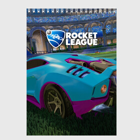 Скетчбук с принтом Rocket League в Екатеринбурге, 100% бумага
 | 48 листов, плотность листов — 100 г/м2, плотность картонной обложки — 250 г/м2. Листы скреплены сверху удобной пружинной спиралью | cars | game | games | rocket league | гонка | гонки | машина | машины | рокет лига