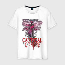 Мужская футболка хлопок с принтом Cannibal Corpse | Труп Каннибала (Z) в Екатеринбурге, 100% хлопок | прямой крой, круглый вырез горловины, длина до линии бедер, слегка спущенное плечо. | cannibal | cannibal corpse | corpse | death metal | deathgrind | алекс уэбстер | брутальный дэт метал | дэт метал | дэтграйнд | пол мазуркевич | роб барретт | труп каннибала