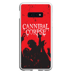 Чехол для Samsung S10E с принтом Cannibal Corpse | Труп Каннибала (Z) в Екатеринбурге, Силикон | Область печати: задняя сторона чехла, без боковых панелей | cannibal | cannibal corpse | corpse | death metal | deathgrind | алекс уэбстер | брутальный дэт метал | дэт метал | дэтграйнд | пол мазуркевич | роб барретт | труп каннибала