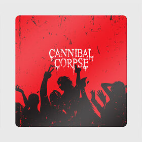 Магнит виниловый Квадрат с принтом Cannibal Corpse | Труп Каннибала (Z) в Екатеринбурге, полимерный материал с магнитным слоем | размер 9*9 см, закругленные углы | Тематика изображения на принте: cannibal | cannibal corpse | corpse | death metal | deathgrind | алекс уэбстер | брутальный дэт метал | дэт метал | дэтграйнд | пол мазуркевич | роб барретт | труп каннибала
