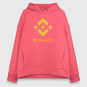 Женское худи Oversize хлопок с принтом BINANCE | БИНАНС БИРЖА в Екатеринбурге, френч-терри — 70% хлопок, 30% полиэстер. Мягкий теплый начес внутри —100% хлопок | боковые карманы, эластичные манжеты и нижняя кромка, капюшон на магнитной кнопке | bitcoin | blockchain | btc | cardano | crypto | ethereum | polkadot | tether | xrp | бинанс | биткоин | блокчейн | валюта | деньги | криптовалюта | майнер | майнинг | цифровая валюта | цифровое золото | эфир