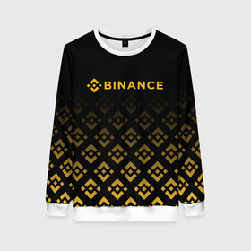 Женский свитшот 3D с принтом BINANCE | БИНАНС БИРЖА в Екатеринбурге, 100% полиэстер с мягким внутренним слоем | круглый вырез горловины, мягкая резинка на манжетах и поясе, свободная посадка по фигуре | bitcoin | blockchain | btc | cardano | crypto | ethereum | polkadot | tether | xrp | бинанс | биткоин | блокчейн | валюта | деньги | криптовалюта | майнер | майнинг | цифровая валюта | цифровое золото | эфир