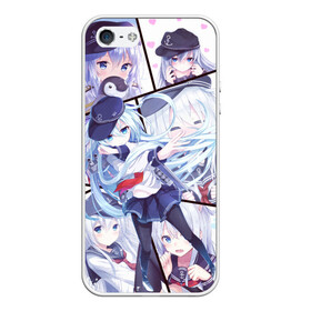 Чехол для iPhone 5/5S матовый с принтом Kantai Collection Hibiki в Екатеринбурге, Силикон | Область печати: задняя сторона чехла, без боковых панелей | Тематика изображения на принте: аниме | девочка | пингвин | флотская коллекция | хибики