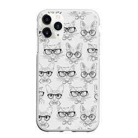 Чехол для iPhone 11 Pro матовый с принтом Кошки в очках в Екатеринбурге, Силикон |  | cats | meow | в очках | киса | киска | кисочка | кисуля | кошак | кошара | кошечка | кошки