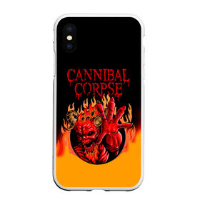 Чехол для iPhone XS Max матовый с принтом Cannibal Corpse | Труп Каннибала (Z) в Екатеринбурге, Силикон | Область печати: задняя сторона чехла, без боковых панелей | cannibal | cannibal corpse | corpse | death metal | deathgrind | алекс уэбстер | брутальный дэт метал | дэт метал | дэтграйнд | пол мазуркевич | роб барретт | труп каннибала