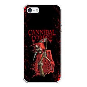 Чехол для iPhone 5/5S матовый с принтом Cannibal Corpse | Труп Каннибала (Z) в Екатеринбурге, Силикон | Область печати: задняя сторона чехла, без боковых панелей | cannibal | cannibal corpse | corpse | death metal | deathgrind | алекс уэбстер | брутальный дэт метал | дэт метал | дэтграйнд | пол мазуркевич | роб барретт | труп каннибала