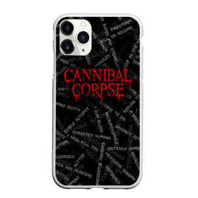 Чехол для iPhone 11 Pro матовый с принтом Cannibal Corpse | Songs (Z) в Екатеринбурге, Силикон |  | cannibal | cannibal corpse | corpse | death metal | deathgrind | алекс уэбстер | брутальный дэт метал | дэт метал | дэтграйнд | пол мазуркевич | роб барретт | труп каннибала