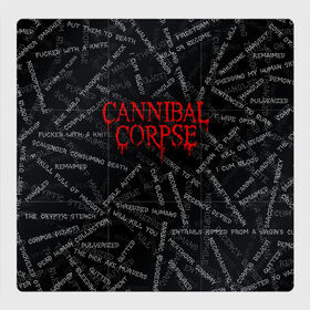 Магнитный плакат 3Х3 с принтом Cannibal Corpse | Songs (Z) в Екатеринбурге, Полимерный материал с магнитным слоем | 9 деталей размером 9*9 см | cannibal | cannibal corpse | corpse | death metal | deathgrind | алекс уэбстер | брутальный дэт метал | дэт метал | дэтграйнд | пол мазуркевич | роб барретт | труп каннибала