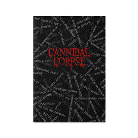 Обложка для паспорта матовая кожа с принтом Cannibal Corpse | Songs (Z) в Екатеринбурге, натуральная матовая кожа | размер 19,3 х 13,7 см; прозрачные пластиковые крепления | Тематика изображения на принте: cannibal | cannibal corpse | corpse | death metal | deathgrind | алекс уэбстер | брутальный дэт метал | дэт метал | дэтграйнд | пол мазуркевич | роб барретт | труп каннибала