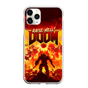 Чехол для iPhone 11 Pro матовый с принтом DOOM в Екатеринбурге, Силикон |  | doom | doom eternal | part two | the ancient gods | дум | игры | монстры