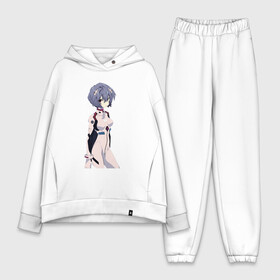 Женский костюм хлопок Oversize с принтом Ayanami Rei в Екатеринбурге,  |  | anime | evangelion | manga | аниме | аска | девушка | ева 20 | евангелион | манга