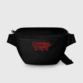 Поясная сумка 3D с принтом Cannibal Corpse в Екатеринбурге, 100% полиэстер | плотная ткань, ремень с регулируемой длиной, внутри несколько карманов для мелочей, основное отделение и карман с обратной стороны сумки застегиваются на молнию | at | back | birth | bleeding | bloodthirst | butchered | cannibal | corpse | eaten | evisceration | gallery | gore | kill | kreaton | life | mutilated | obsessed | of | slayer | sodom | spawn | suicide | the | to | tomb | unimagined | vile | 