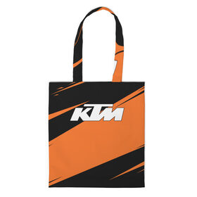 Шоппер 3D с принтом KTM | КТМ в Екатеринбурге, 100% полиэстер | Плотность: 200 г/м2; Размер: 34×35 см; Высота лямок: 30 см | enduro | ktm | moto | moto sport | motocycle | orange | sportmotorcycle | ктм | мото | мото спорт | мотоспорт | оранжевый | спорт мото