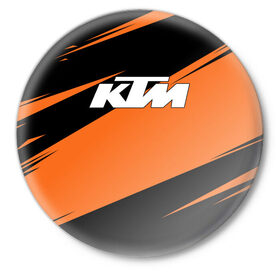 Значок с принтом KTM | КТМ в Екатеринбурге,  металл | круглая форма, металлическая застежка в виде булавки | Тематика изображения на принте: enduro | ktm | moto | moto sport | motocycle | orange | sportmotorcycle | ктм | мото | мото спорт | мотоспорт | оранжевый | спорт мото