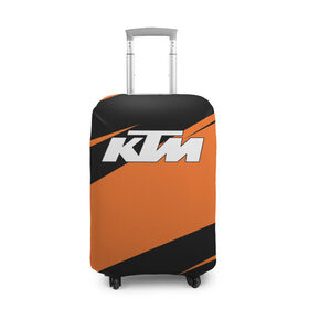 Чехол для чемодана 3D с принтом KTM | КТМ в Екатеринбурге, 86% полиэфир, 14% спандекс | двустороннее нанесение принта, прорези для ручек и колес | enduro | ktm | moto | moto sport | motocycle | orange | sportmotorcycle | ктм | мото | мото спорт | мотоспорт | оранжевый | спорт мото