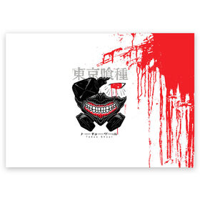 Поздравительная открытка с принтом Kaneki Ken | Tokyo Ghoul в Екатеринбурге, 100% бумага | плотность бумаги 280 г/м2, матовая, на обратной стороне линовка и место для марки
 | anime | kaneki ken | tokyo ghoul | tokyo ghoul: re | аниме | анимэ | гули | джузо сузуя | канеки кен | кузен йошимура | наки | нишики нишио | ре | ренджи йомо | ризе камиширо | токийский гуль | тоука киришима | ута
