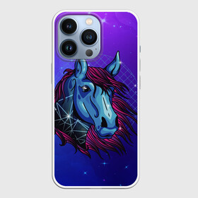 Чехол для iPhone 13 Pro с принтом Retrowave Neon Horse в Екатеринбурге,  |  | 1980 | 80s | geometry | horses | pony | retrowave | retrowave принт | space | vaporwave | волшебная лошадь | восьмидесятые | геометрия | космос | лошадка | нео | неоновая лошадь | неоновые огни | неоновый конь | пони | ретровейв