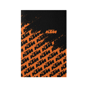 Обложка для паспорта матовая кожа с принтом KTM | КТМ в Екатеринбурге, натуральная матовая кожа | размер 19,3 х 13,7 см; прозрачные пластиковые крепления | enduro | ktm | moto | moto sport | motocycle | orange | sportmotorcycle | ктм | мото | мото спорт | мотоспорт | оранжевый | спорт мото
