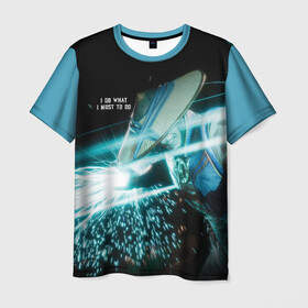 Мужская футболка 3D+ с принтом RAIDEN в Екатеринбурге, 100% микрофибра | круглый вырез горловины, длина до линии бедер | kitana | mortal kombat | raiden | scorpion | shaokahn | sonia | subzero | vdgerir | китана | мортал комбат | райден | саб зиро | скорпион | чао хан