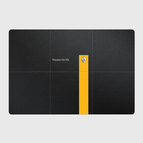 Магнитный плакат 3Х2 с принтом Renault в Екатеринбурге, Полимерный материал с магнитным слоем | 6 деталей размером 9*9 см | line | renault | reno | yellow | дорога | желтая | лайв | лайн | лайф | линия | пассион | полоса | разметка | рено | сталь | фор