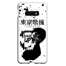 Чехол для Samsung S10E с принтом SHUT UP Tokyo Ghoul в Екатеринбурге, Силикон | Область печати: задняя сторона чехла, без боковых панелей | anime | kaneki ken | tokyo ghoul | tokyo ghoul: re | аниме | анимэ | гули | джузо сузуя | канеки кен | кузен йошимура | наки | нишики нишио | ре | ренджи йомо | ризе камиширо | токийский гуль | тоука киришима | ута