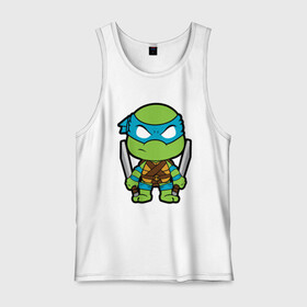 Мужская майка хлопок с принтом Leonardo в Екатеринбурге, 100% хлопок |  | donatello | leonardo | michelangelo | ninja | pizza | raphael | turtles | донателло | животные | карате | комикс | комиксы | леонардо | микеланджело | мультфильм | мутант | мутанты | ниндзя | пицца | рафаэль | сплинтер | супергерой