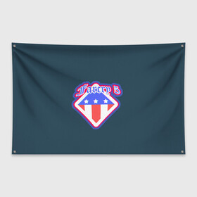 Флаг-баннер с принтом Far Cry 5 Logo в Екатеринбурге, 100% полиэстер | размер 67 х 109 см, плотность ткани — 95 г/м2; по краям флага есть четыре люверса для крепления | american flag | far cry | farcry 5 | фар край | фаркрай 5 | флаг америки