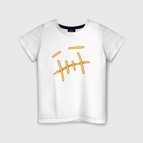 Детская футболка хлопок с принтом Travis scott лого из картошки в Екатеринбурге, 100% хлопок | круглый вырез горловины, полуприлегающий силуэт, длина до линии бедер | fashion | fire | game | hip hop | rap | street style | top | игра | мода | огонь | подарок | рэп | топ | уличный стиль | хип хоп