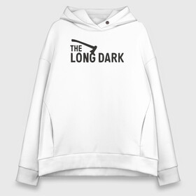 Женское худи Oversize хлопок с принтом The long dark в Екатеринбурге, френч-терри — 70% хлопок, 30% полиэстер. Мягкий теплый начес внутри —100% хлопок | боковые карманы, эластичные манжеты и нижняя кромка, капюшон на магнитной кнопке | game | long dark | survival | the long dark | игра