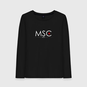 Женский лонгслив хлопок с принтом MSCside collection | MSC (2021) в Екатеринбурге, 100% хлопок |  | Тематика изображения на принте: 0x000000123 | moscow | moscow side | mscside | москва