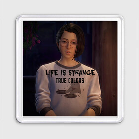 Магнит 55*55 с принтом life is strange true colors в Екатеринбурге, Пластик | Размер: 65*65 мм; Размер печати: 55*55 мм | game | life is strange:true colors | арт | графика | игры