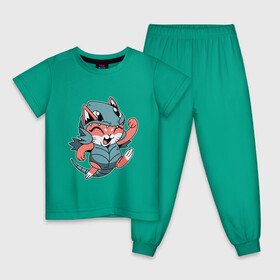 Детская пижама хлопок с принтом Котенок в костюме дракона в Екатеринбурге, 100% хлопок |  брюки и футболка прямого кроя, без карманов, на брюках мягкая резинка на поясе и по низу штанин
 | cat | cute | cute cat | dragon | kawaii | kitten | kitty | puss | pussy | pussycat | большие глаза | взгляд | дракон | кавайи | киса | киска | косплей | котик | кошечка | кошка | малышка | малышок | милый котенок | пушистый котенок