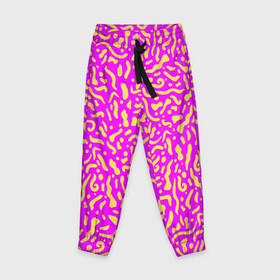 Детские брюки 3D с принтом Абстрактные узоры в Екатеринбурге, 100% полиэстер | манжеты по низу, эластичный пояс регулируется шнурком, по бокам два кармана без застежек, внутренняя часть кармана из мелкой сетки | abstract | military | neon | pattern | pink | purple | texture | абстракция | бактерии | волны | восточные | гламур | желтые узоры | камуфляж | кудрявые | милитари | нежные | неоновые | орнамент | паттерн | пятна | резьба