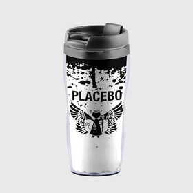 Термокружка-непроливайка с принтом placebo в Екатеринбурге, внутренняя часть — пищевой пластик, наружная часть — прозрачный пластик, между ними — полиграфическая вставка с рисунком | объем — 350 мл, герметичная крышка | black eyed | black market music | every you every me | nancy boy | placebo | placebo interview | placebo live | placebo nancy | pure morning | running up that hill | special k | taste in men | where is my mind | without you i’m nothing