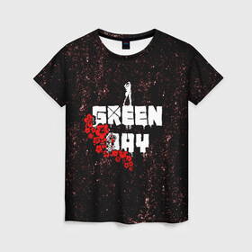 Женская футболка 3D с принтом green day в Екатеринбурге, 100% полиэфир ( синтетическое хлопкоподобное полотно) | прямой крой, круглый вырез горловины, длина до линии бедер | american idiot | boulevard of broke | day | green | green day | green day hits | green day lyrics | green day mix | green day music video | green day official | green day songs | green day videos | greenday | music | music video | official | warner record