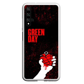 Чехол для Honor 20 с принтом green day в Екатеринбурге, Силикон | Область печати: задняя сторона чехла, без боковых панелей | Тематика изображения на принте: american idiot | boulevard of broke | day | green | green day | green day hits | green day lyrics | green day mix | green day music video | green day official | green day songs | green day videos | greenday | music | music video | official | warner record